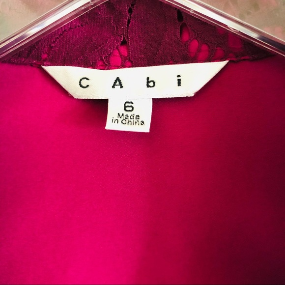 CABI Plumberry Lace Frolic Jacket Size 6 - Picture 6 of 10